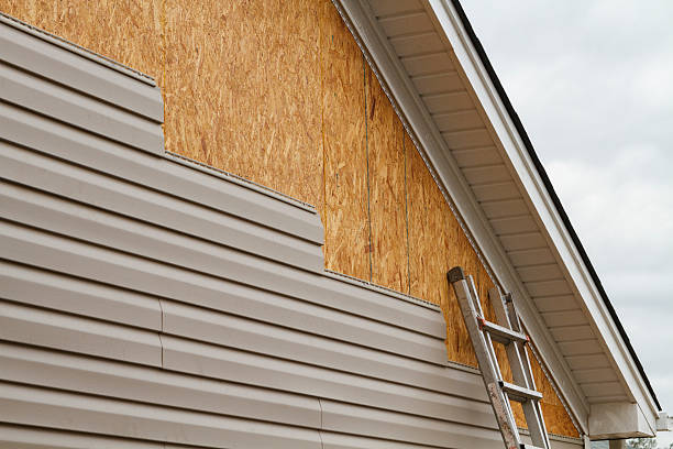 Professional Siding Contractor technician working in Osteen, FL